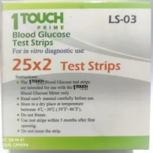 1 Touch Prime blood glucose test strips