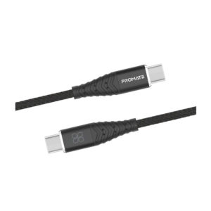 Promate cCord-2C Highly Tensile Fabric Braided USB-C Cable