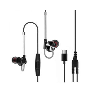 QKZ DM10 Type-C Wired In-Ear Earphone - Black