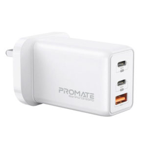 Promate GanPort3-65PD 65W Power Delivery GaNFast Charging Adapter UK