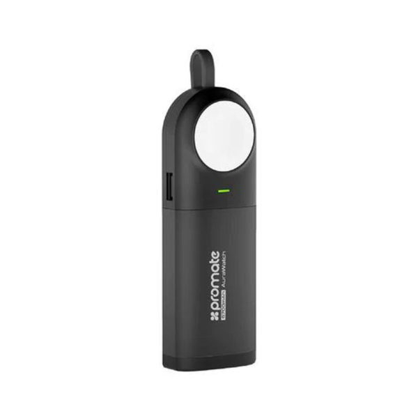 Promate AuraWatch-1 Ultra-Compact 6700mAh Power Pack for Apple Watch & iPhone-Black