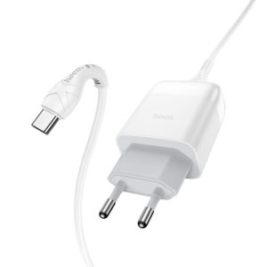 Hoco C72Q 18W Glorious QC3.0 Wall charger with Type C Cable