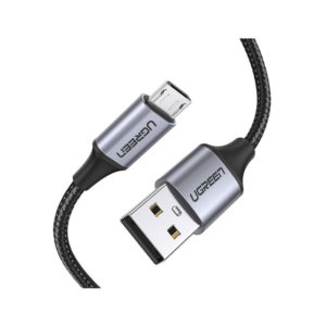 UGREEN US290 1.5m USB 2.0 A to Micro USB Nickel Plating Aluminum Braid Cable