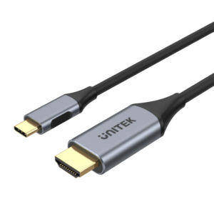 Unitek V1125A 1.8M, USB-C to HDMI Cable (4K 60Hz)-Space Grey
