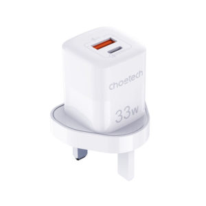 Choetech PD5006 USB Type C PD QC 33W Fast USB Wall Charger - White